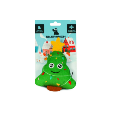 Игрушка Mr.Kranch для кошек Ёлочка плюшевая с кошачьей мятой