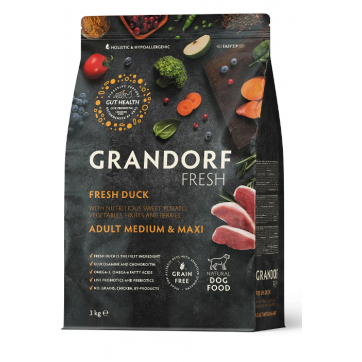 GRANDORF Fresh Adult Medium & Maxi Breeds Duck & Sweet Potato