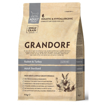 Grandorf Adult Sterilised Cat Rabbit & Turkey (кролик и индейка)