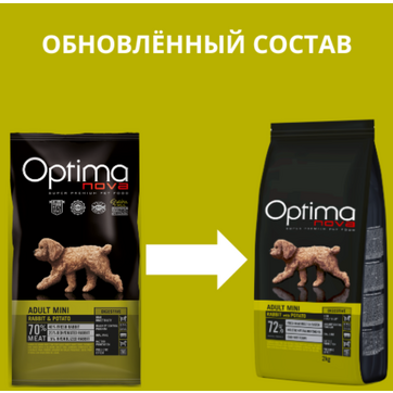 Optima Nova GF Adult mini Digestive rabbit and potato