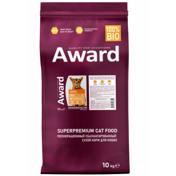 AWARD Urinary для кошек для профилактики МКБ с курицей