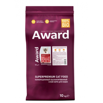 AWARD Indoor Big cats для взрослых домашних кошек крупных пород