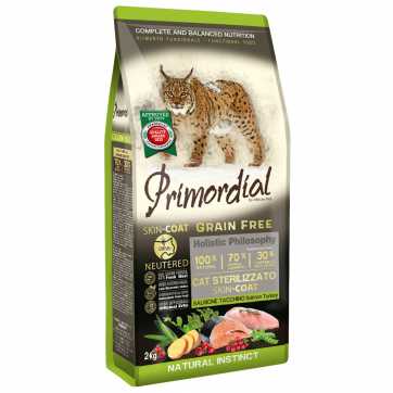 Primordial Cat Neutered Skin & Coat Salmon & Turkey