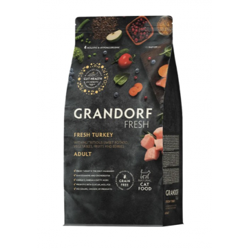 Grandorf Cat Fresh Adult Turkey (Индейка и батат)