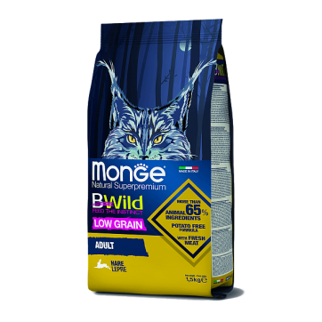 Monge Cat BWild Low Grain Hare