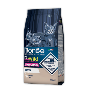 Monge Kitten BWild Low Grain Goose