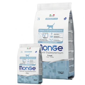 Monge Cat Monoprotein Kitten Trout