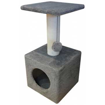 Домик с полкой мех и хлопок 65 Cat House