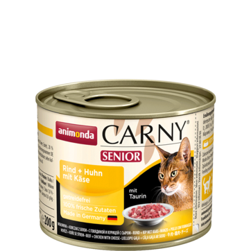 Carny Senior с курицей и сыром для кошек старше 7 лет