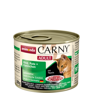 Carny Adult с говядиной индейкой и кроликом 200 г