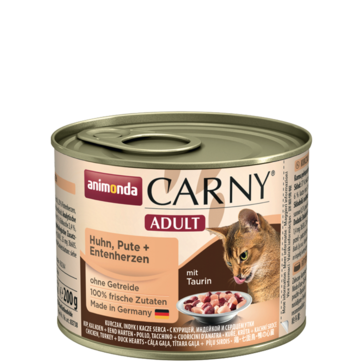 Carny Adult с говядиной курицей и сердцем утки 200 г