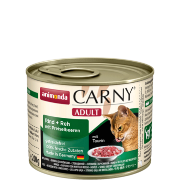 Carny Adult с говядиной олениной и брусникой 200 г