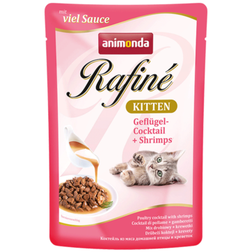 Rafine mit Sauce Kitten из мяса домашней птицы и креветок