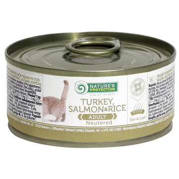 Natures Protection Neutered Turkey, Salmon and Rice