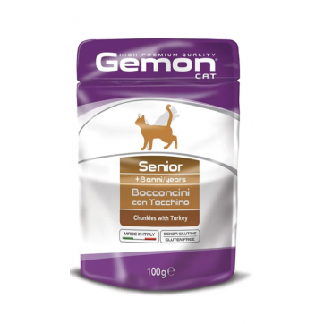 Gemon Pouch Cat Senior Turkey