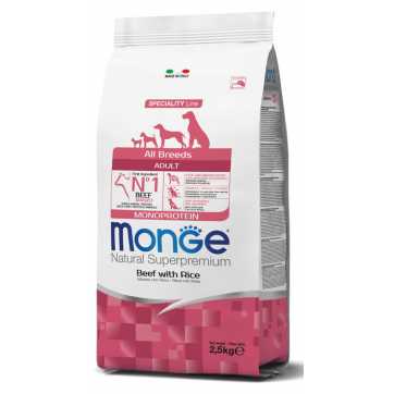 Monge Dog Speciality Line Monoprotein All Breads Beef & Rice