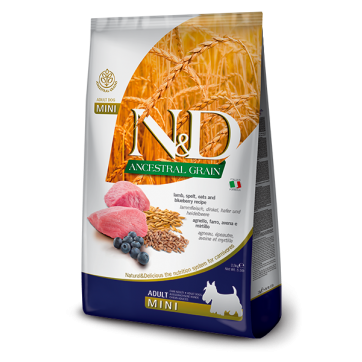 Farmina N&D Ancestral Grain Adult Mini Lamb & Blueberry