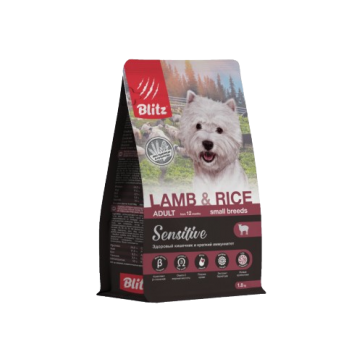 Blitz Sensitive Adult Small Breeds Lamb & Rice