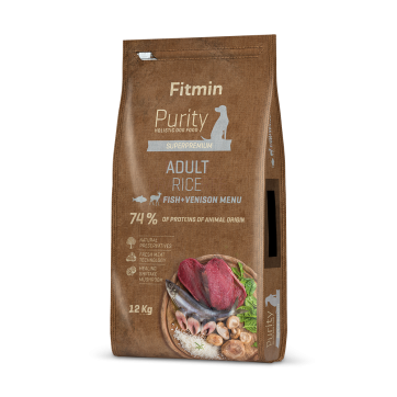 Сухой корм для собак с рыбой и олениной Fitmin Purity Adult Fish and Venison