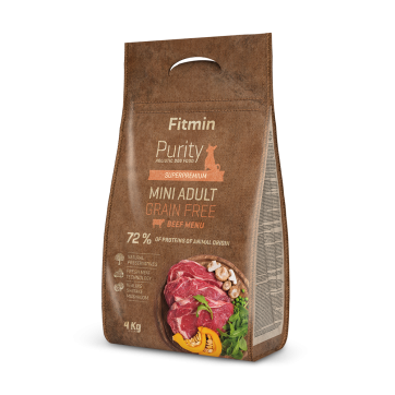 Сухой корм для собак мелких пород с говядиной Fitmin Purity Mini Adult Beef