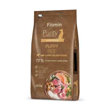 Сухой корм для щенков с ягненком и лососем Fitmin Purity Puppy Lamb and Salmon