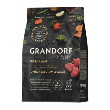 GRANDORF Fresh Junior Medium & Maxi Breeds Lamb & Sweet Potato