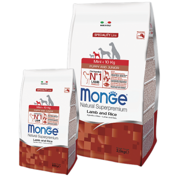 Monge Dog Mini Puppy & Junior Lamb