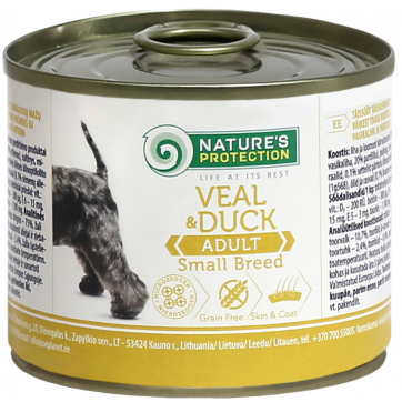 Natures Protection Adult Small Breed Veal and Duck
