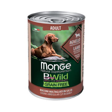 Monge Dog BWild Grain Free Lamb 