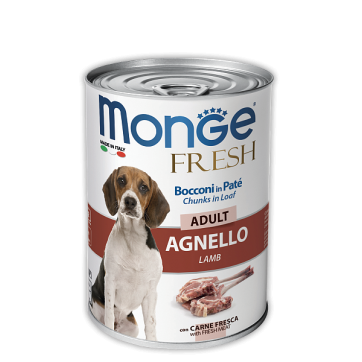 Monge Fresh Adult Lamb Chunks in Loaf